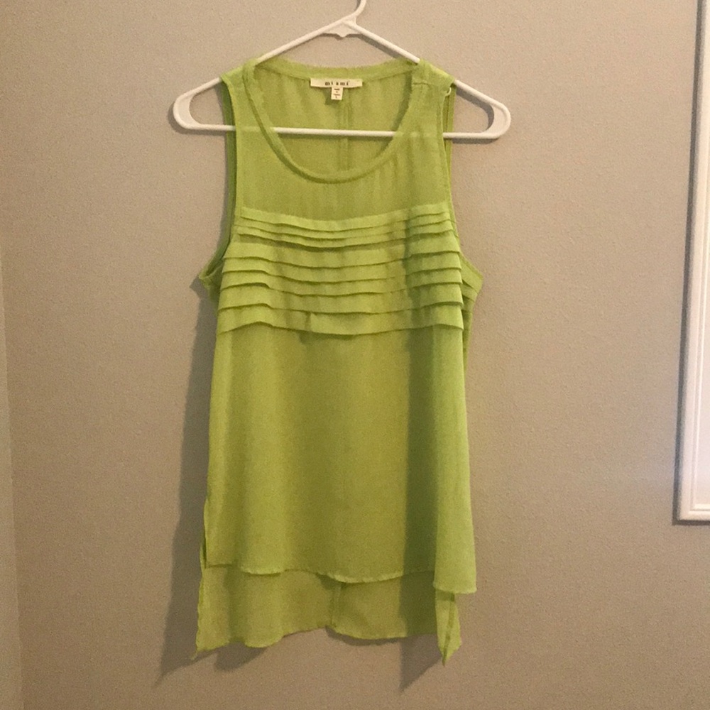 Green tank top